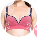 Seamless Bandeau Straps Top Bra With Stripes